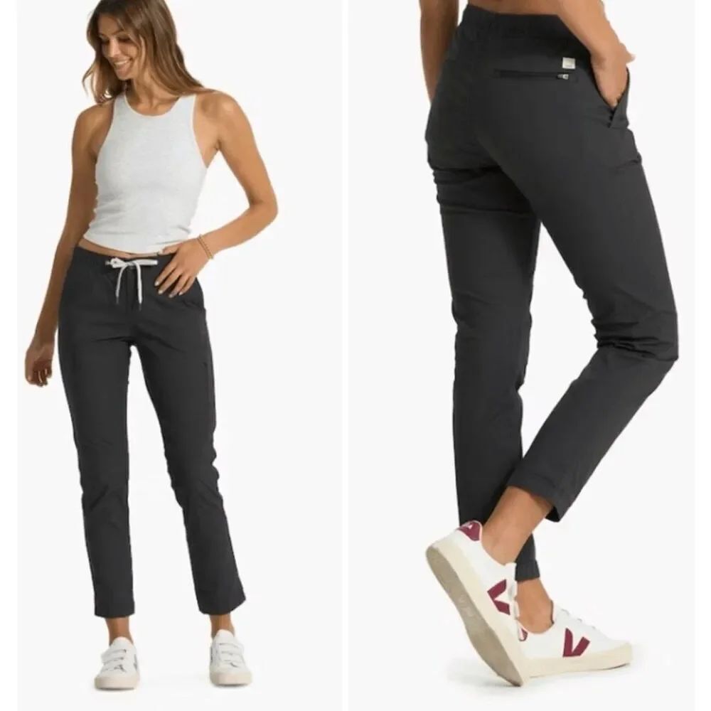 Vuori Ripstop ANKLE gray UTILITY crop PANTS women’s sz S
